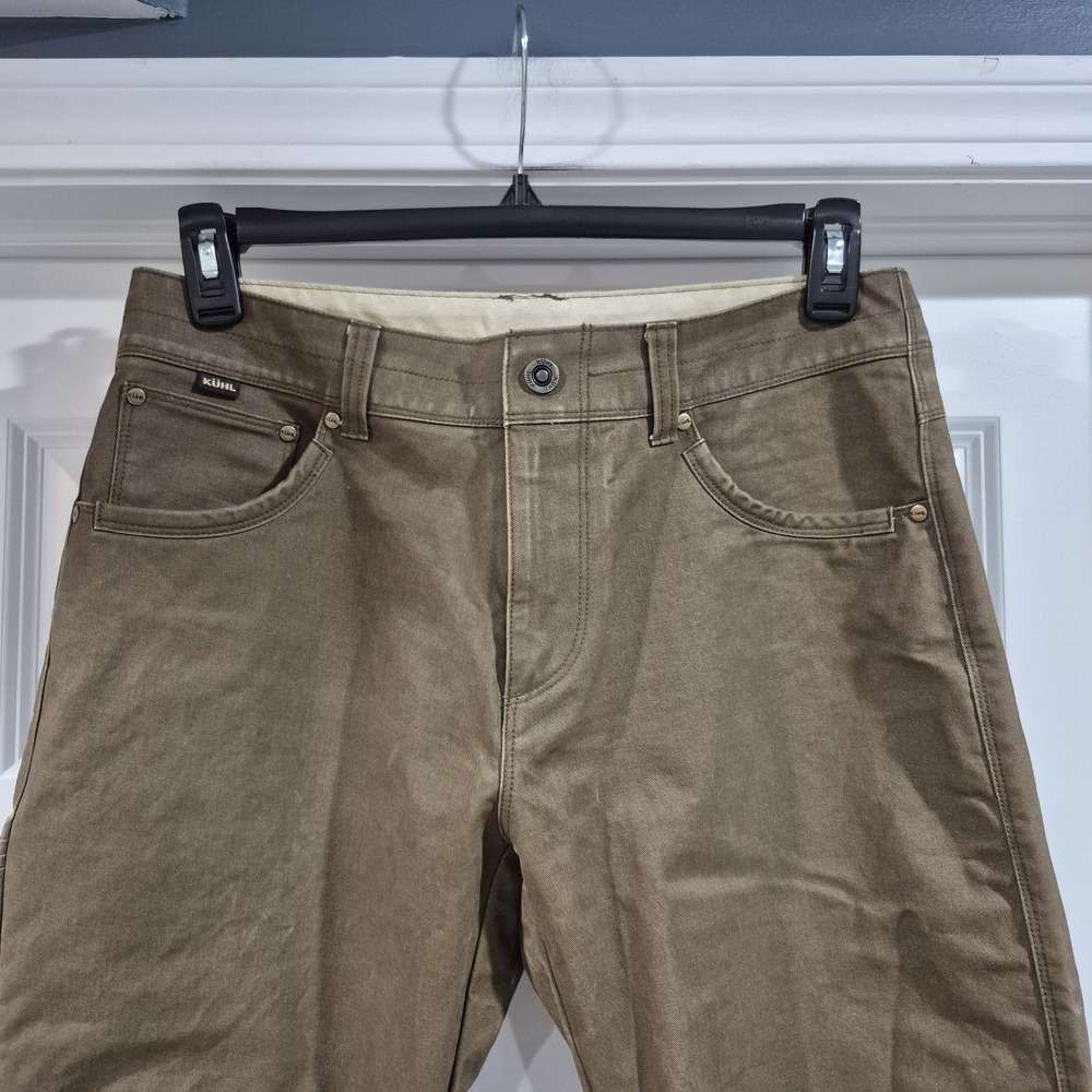 Kuhl Pants Mens 32x32 Brown Rydr Rugged Hiking Heavy Outdoor Vintage Patina Dye - Picture 3 of 13